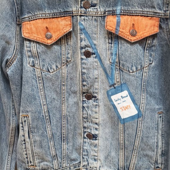Wren + Glory x Lucky Brand One-of-a-Kind Coachella Denim Jacket! - Picture 7 of 15